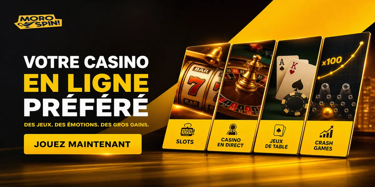 Morospin Casino - machines à sous, casino en direct et jackpots