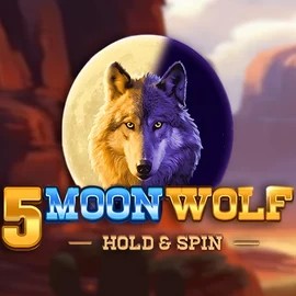 Slots logo of 5 Moon Wolf from Apparat Gaming at Morospin Casino