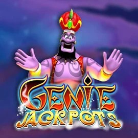 Genie Jackpots slot logo by Blueprint Gaming at Morospin Casino