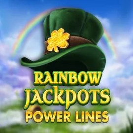 Rainbow Jackpots Power Lines logo – Jackpots by Red Tiger Gaming at Morospin Casino