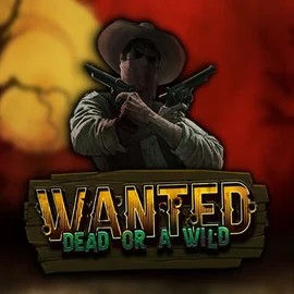 Official Slots logo: Wanted Dead or a Wild by Hacksaw Gaming at Morospin Casino
